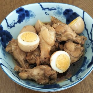 鶏手羽元と卵のお酢煮